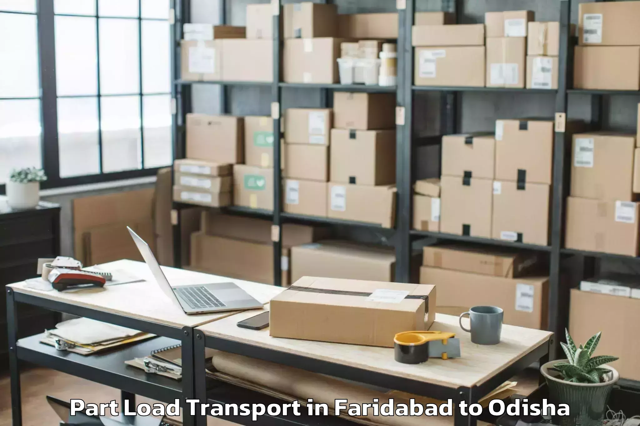 Book Faridabad to Swampatna Part Load Transport